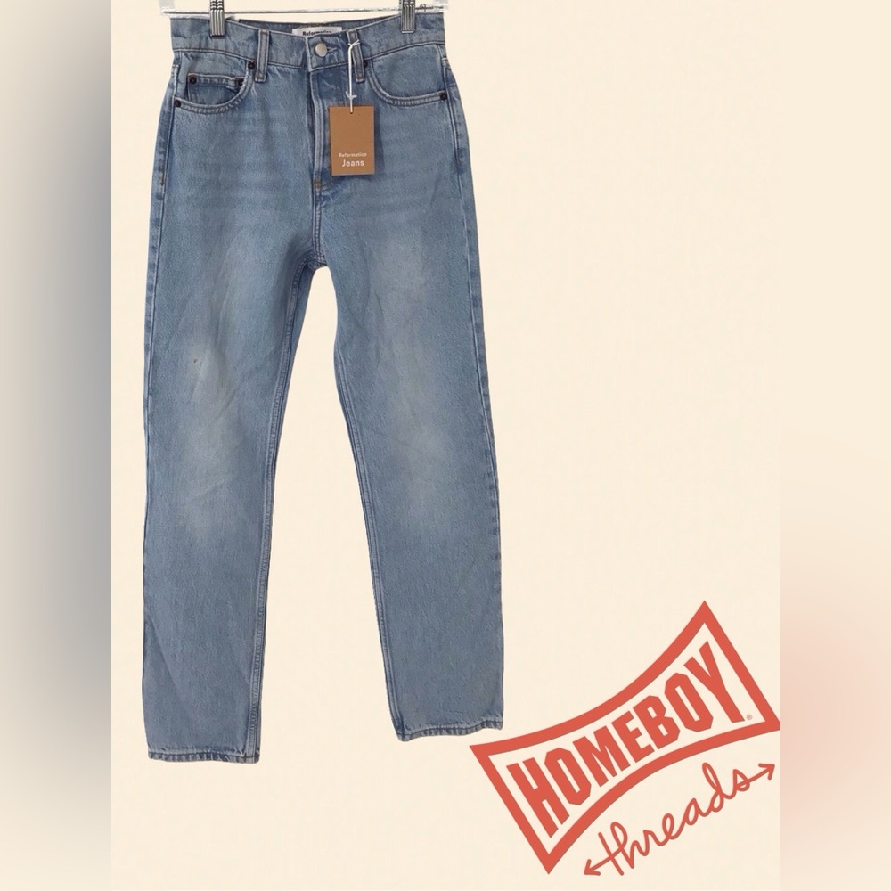 Reformation Blue Relaxed Jeans
